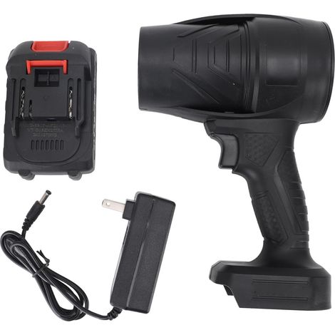 [Soplador de aire eléctrico portátil] Purificador de aire con ventilador turbo inalámbrico con batería de iones de litio de 21 V para limpiar patios, hojas y teclados de ordenador, 23 x 15 x 8,5 cm, A (1/5)