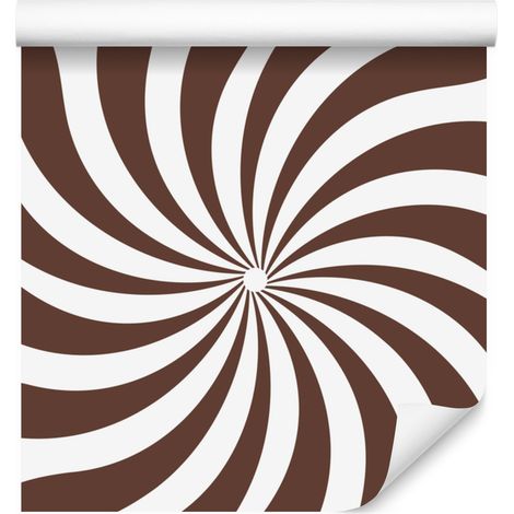 Papier peint hippie blanc et rouille pour salon et chambre 50x1000 cm (1/5)