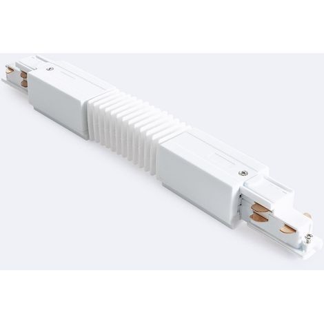Connettore Flessibile per Binario Trifase DALI Bianco