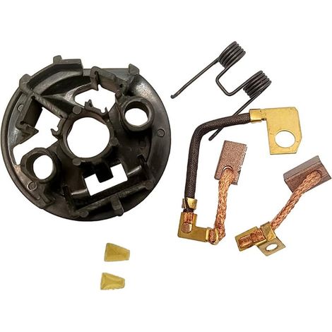 1 x kit de support de brosse de démarrage, compatible avec les modèles, pièces de moteur de démarreur support de brosse de carbone (1/5)