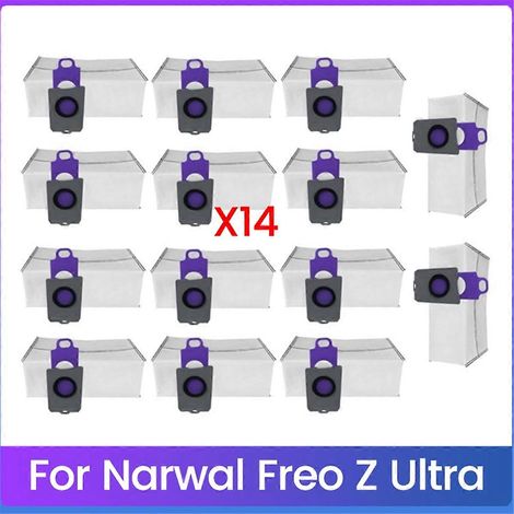 14er-Pack Ersatzstaubbeutel für Narwal Freo Z Ultra Staubsauger [YJCC017] – Staubsauger-Ersatzteile – Staubbeutel-Aufbewahrung – AquaForge (1/5)