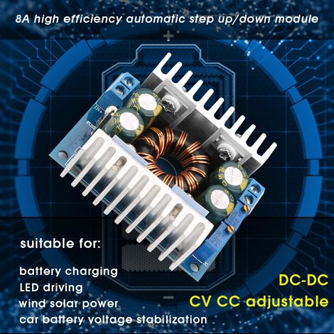 Convertisseur automatique élévateur/abaisseur DC 5-30V vers 1,25-30V, régulateur de tension boost/buck, module d'alimentation (1/5)