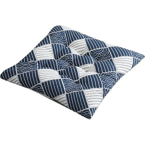 Japanisches quadratisches Stuhlkissen, 40 cm, für drinnen und draußen, Sofa, Party, Heimdekoration (1/5)
