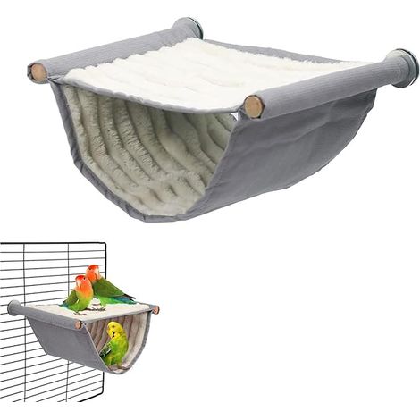 Double Layer Bird's Nest Hammock - Warm Hanging Toy for Cage - Refuge for Parrot, Birds, Hamster and Small Animals (1/5)