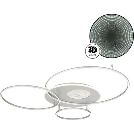 Globo - plafoniera - INVERTINA - argento - alluminio - LED -