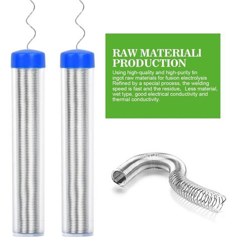 fili per saldatura, filo per saldatura senza piombo da 0,8 mm, filo per saldatura in stagno, filo di stagno portatile con anima di colofonia, filo per saldatura portatile per riparazioni elettriche e  (1/4)