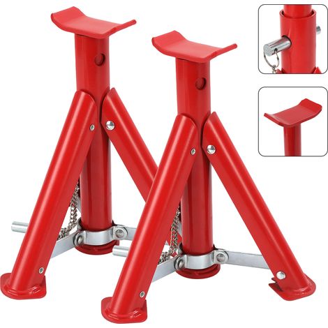 Randaco 2x Chandelles Antidérapantes Sécurisées pour Voitures et Camions Extrêmement stable Supporte jusqu'à 2T (1/5)
