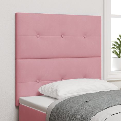 vidaXL LED Headboard Pink 80 cm Velvet (1/5)