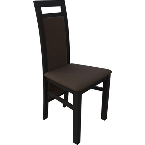 Chaise Sparks 100, Wengué, 97x46x40cm, Tissu, En bois, Bois (1/5)