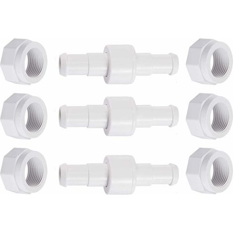 Tuyau rotatif D20 avec écrou de tuyau D15 compatible avec Zodiac Polaris 280, 380, 180 - pièces détachées pour nettoyeur de piscine 3 pcs H (1/5)