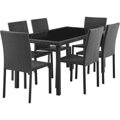 Gartenmöbel 1526 akela Tisch Sicherheitsglas 160x80cm (1/3)