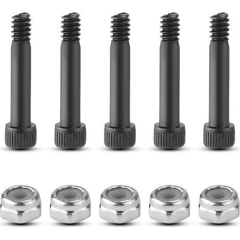 5 Set 74072 Pellet Grill Auger Motor Shaft Nut & Bolt Set Grill Replacement for Traeger Pit Boss Camp Chef and AC Pellet Grill Shaft Nut & Bolt Replace 74073 pg24-25 (1/5)