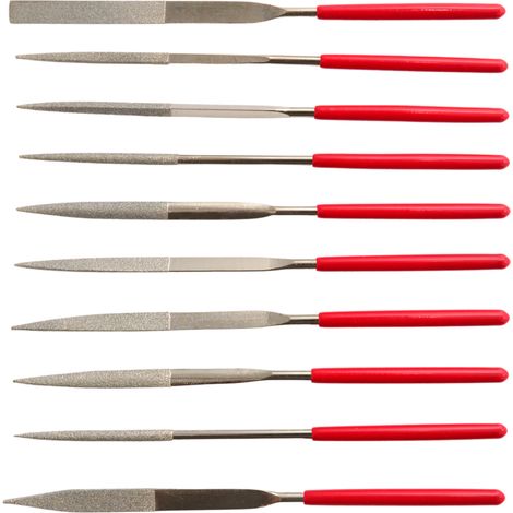 Jeu de 10 limes diamantées de précision Awtools de 160 mm (1/3)
