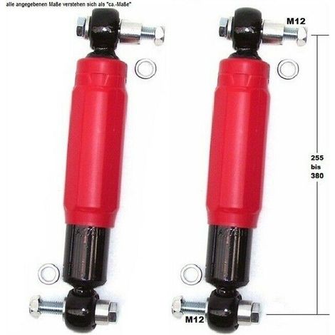 2 x Achsstoßdämpfer A27514 Anhängerstoßdämpfer 2000/4000kg QUADRA ROT Knott Alko