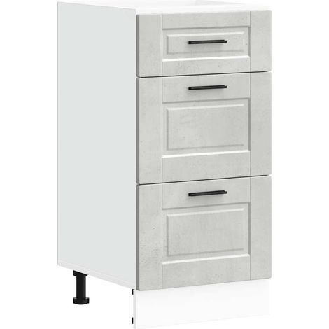 Maison Exclusive - Base da Cucina Porto Grigio Cemento in Legno Multistrato