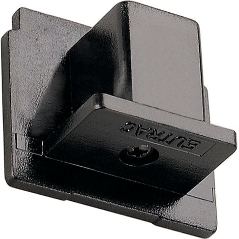 Embout intérieur pour rail 3 allumages en saillie noir 1 pièce - SLV 145590 (1/3)