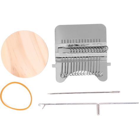 Mini macchina da rammendo, telaio portatile, strumento per la tessitura domestica, 14 ganci. (1/5)