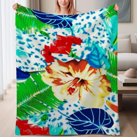 Couverture de lit en polaire, couverture de luxe douce en microfibre printemps-été, décoration intérieure, cadeau parfait pour femmes hommes, 6080 pouces (1/4)
