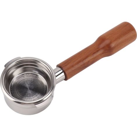58-mm-Kaffeefilterhalter ohne Boden, Edelstahl, abnehmbar, hitzebeständig, hohe Kompatibilität, leicht zu reinigen, 2 Sonden für Breville 9 C1 Rosewood (1/5)