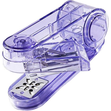 Agrafeuse rotative à 360° — Inclut 400 agrafes n° 12 — Usage bureautique — Élégante et portable (Vert) (1/2)