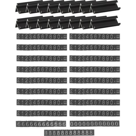 16 Jeux Supports d'Étiquettes de Prix pour Bijoux Ajustables (1/5)