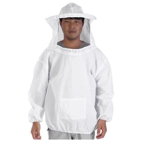 Veste Apiculteur Professionnel Bee Protection Suit avec Voile d'escrime Blanc (1/4)
