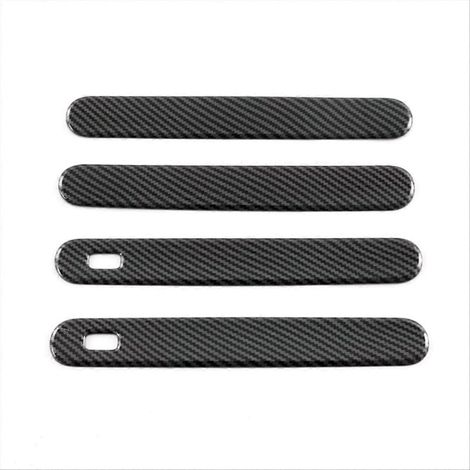 Türgriff außen, Zierkappe aus Kohlefaser, stilvoller Griffschutz, geformtes Abdeckungsset, sportliche Fahrzeuglackierung, langlebiges Auto-Außenzubehör, Designer-Ersatzteil. (1/5)