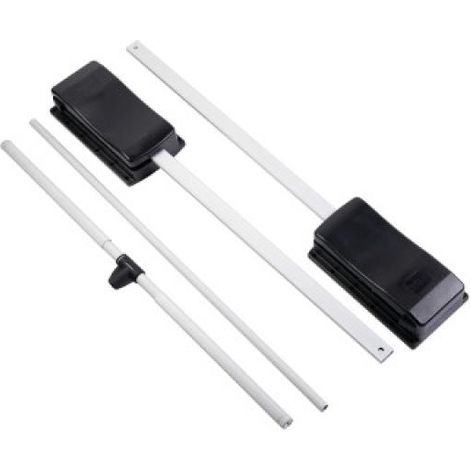 Penderie double Elite - 8 kg - fixation latérale - largeur 875-1200 mm - finition antracite - SYNBIOZ (1/2)