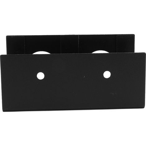 Support sous le bureau pour ordinateur portable, en alliage d'aluminium, étagère métallique, support de dispositif avec Silicone anti-rayures pour boîtier TV noir (1/5)