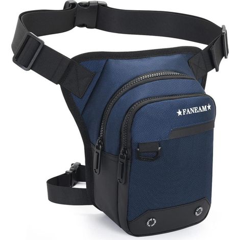 Beintasche Motorrad Herren Taktisch Wasserdicht Verstellbar Blau (1/5)