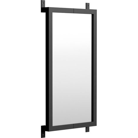 Miroir Mural Design "Nimes" 73cm Noir