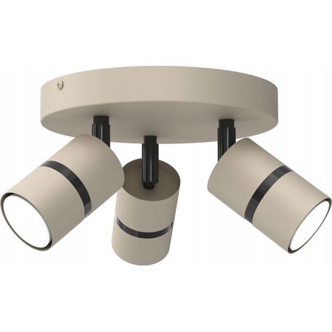 DECKENLEUCHTE, SPOTLIGHT, HÄNGELAMPE, SPOT GU10 LED, KASHMERE, ROHR, 3-PUNKT