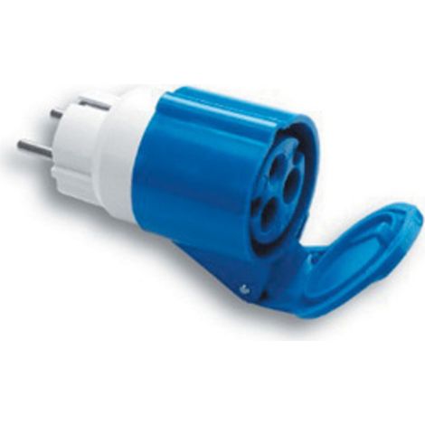 FME 73.001 ADATTATORE CEE 16A SCHUKO- 2P+T  220V IP44- FANTON- 1,0 pz