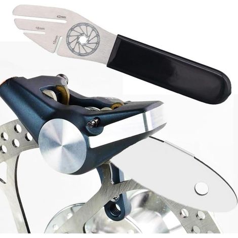 Réglage des disques de frein de vélo,outil de correction de frein à disque de vélo avec 2 pinces à disques anti rayures pour vélo (1/2)