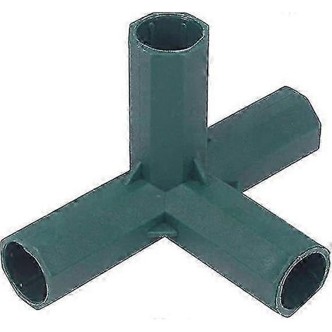 10 coudes en PVC 3 voies 11 mm, raccords robustes pour structures de serres et meubles, connexion de tentes - 4 voies (1/3)