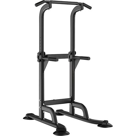 Soges Klimmzugstange Power Tower Übung Euipment für Zuhause Fitnessstudio Dip Station Höhenverstellbar Fitness Krafttraining Dip-Stationen