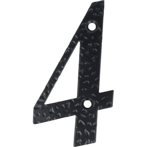 Schwarz beschichtete Hausnummern 0-9 Buchstaben A-H Hausziffern Zimmertürnummern Landhausstil 3 (1/5)