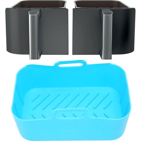 Panier de friteuse en silicone antiadhésif réutilisable, compatible avec Ninja Foodi DZ201 8QT (1/5)