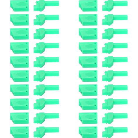 20 prises banane de sécurité isolées 22.160 4mm vertes, connecteurs pour prises RC, lot de 20 (1/5)