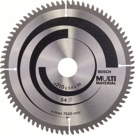 Bosch PRO Multi Material Kreissägeblatt, 210 x 2,5 x 30 mm, T80