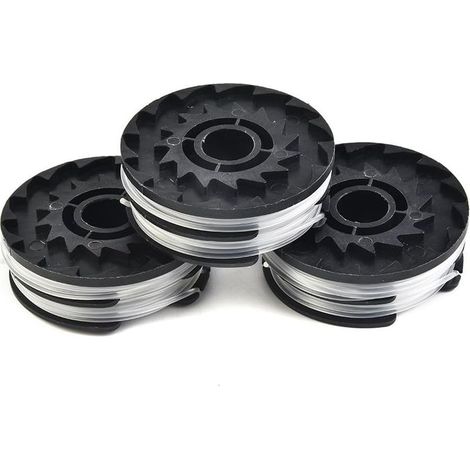 3 bobines de rechange pour coupe-bordures, compatibles avec PRT 550 A1/A3/A5, protection tête ABS, fixation rapide (1/5)