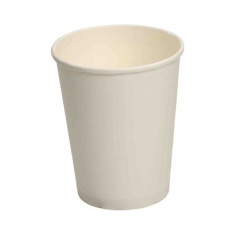 Verre jetable blanc 300 ml - 50 pièces - Ecobioshopping (1/3)