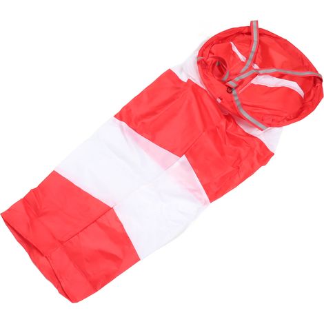 Manche à air légère et résistante en polyester, sac de mesure de la direction du vent pour l'agriculture et l'industrie en extérieur, rouge, 100 cm, style fluorescent (1/5)