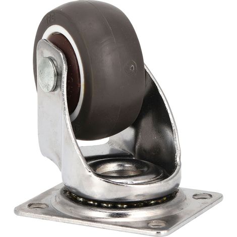 Juego de 4 ruedas giratorias universales de TPR silenciosas con giro de 360° para sillas y muebles, ruedas de repuesto. (1/5)