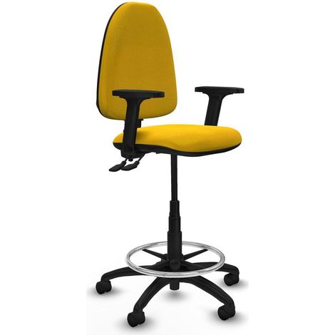 Piqueras y Crespo B2D01RN Chaise de bureau jaune confortable (1/3)