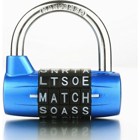 Cadenas à combinaison, cadenas à code étanche et en acier inoxydable pour les familles, les écoles, les entreprises, les armoires et autres lieux (5 L) (1/5)