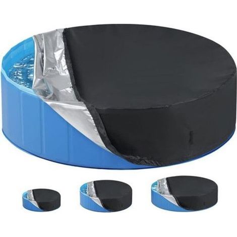 Couverture Solaire Piscine pour Chiens et Animaux Domestiques Protection Nettoyeur Prolonge Durée de Vie XL (1/3)