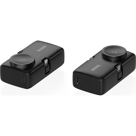 Batterie externe 3 en 1 Bazic Koda 5000 mAh PD20W USB-C/Lightning noire (1/5)