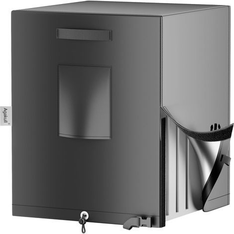 1 Housse de protection climatiseur, étanche et résistante au vent, avec poignées et sangles, pour unité extérieure jusqu'à 61x61x76 cm (1/5)