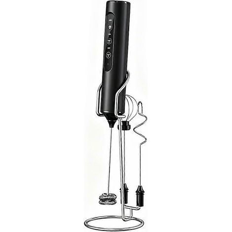 Électrique lait frother rechargeable manuel button control pour facile fonctionnement foam mixer pour café lattes (1/5)